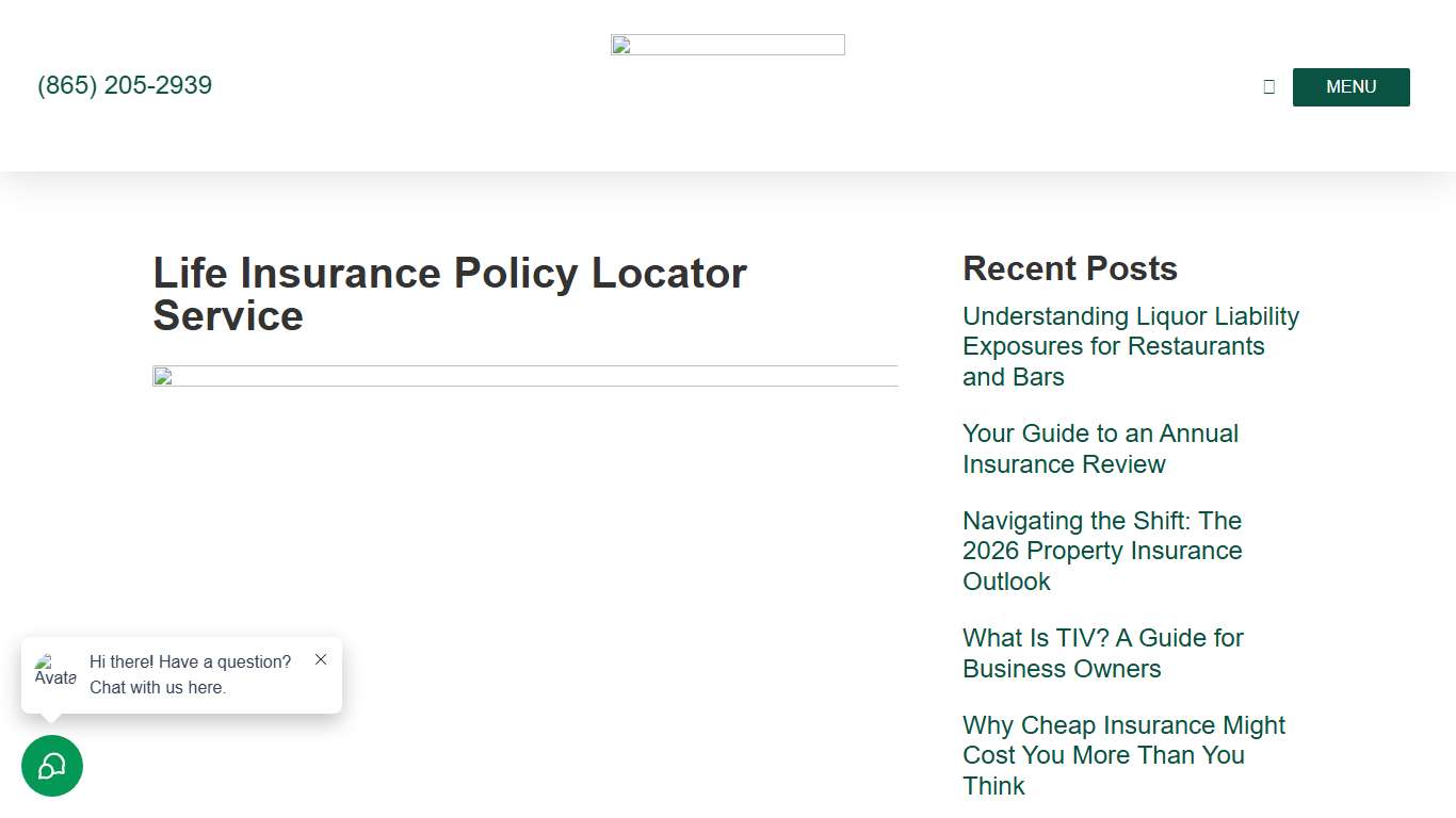 Life Insurance Policy Locator Service - John Bailey Company